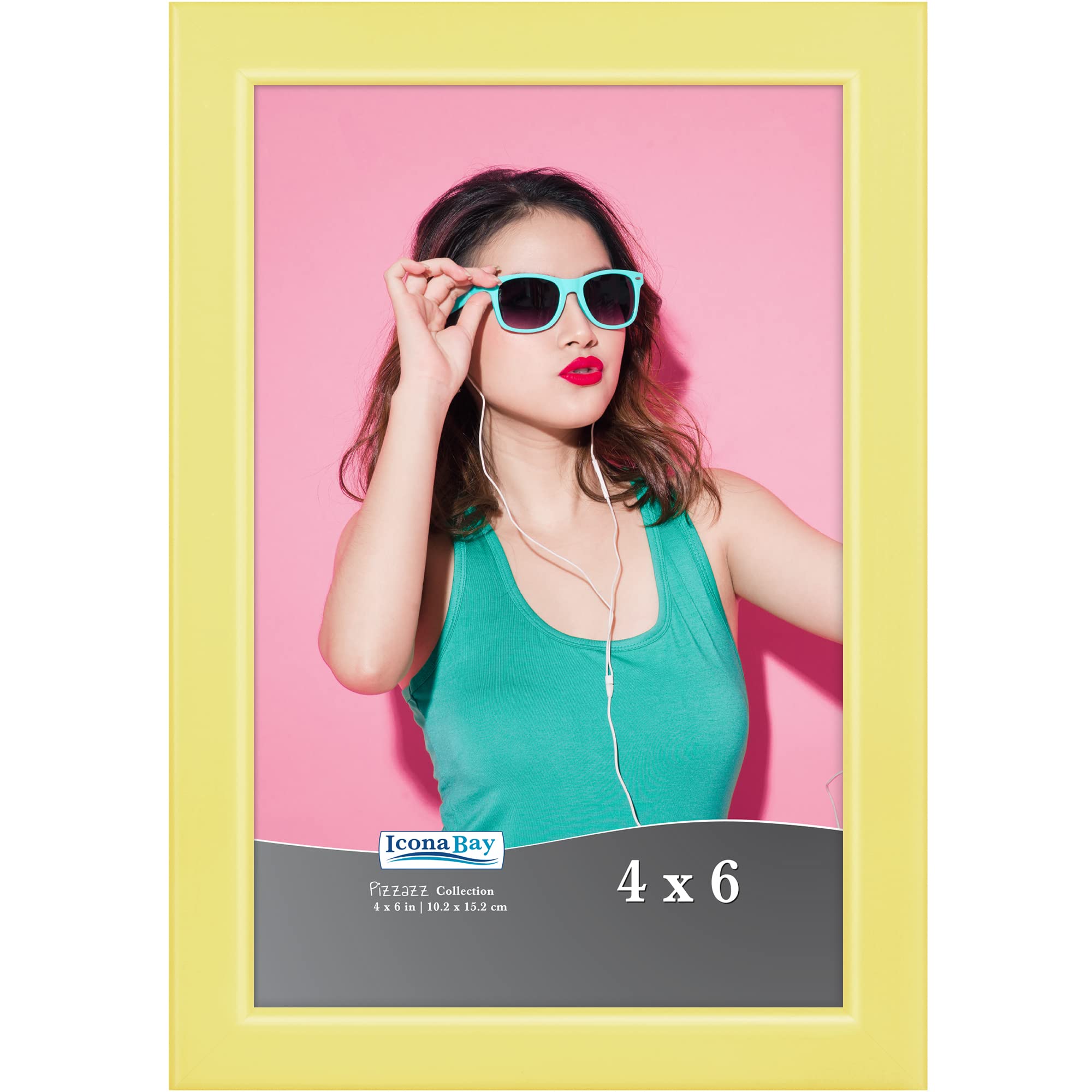 Amazon.com: Icona Bay 4x6 Picture Frame, Pastel Yellow Colored